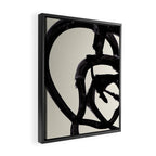 Mono Brush 2 Framed Canvas Print Gallery Image 2