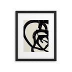 Mono Brush 2 Framed Art Print Gallery Image 5