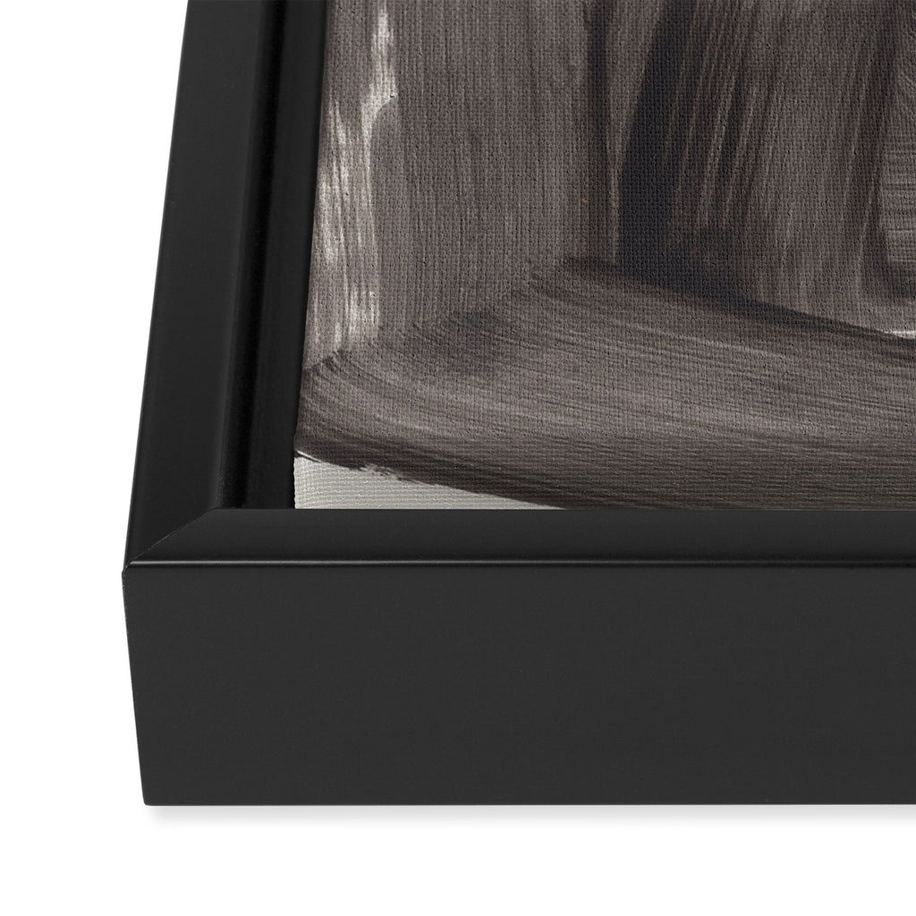 Mono Brush Framed Canvas Print Gallery Image 3