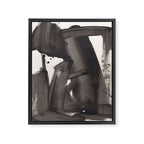 Mono Brush Framed Canvas Print Gallery Image 6