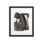 Mono Brush Framed Art Print Gallery Image 5