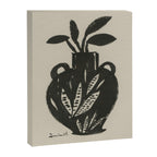 Mono Vase Modern Black and White Brush art Canvas Print Gallery Image 6