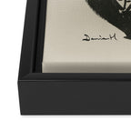 Mono Vase Modern Black and White Brush art Framed Canvas Print Gallery Image 3