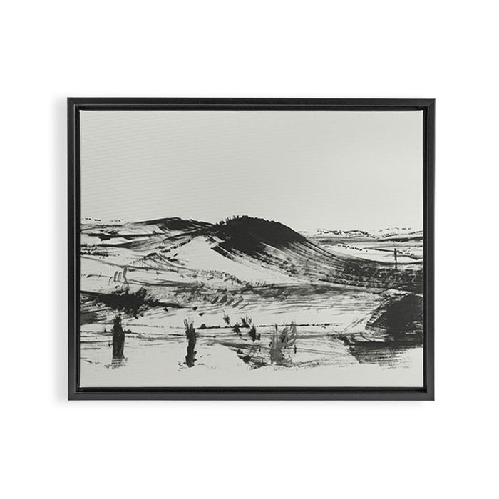 Morning Farm Framed Canvas Print Gallery Image 1