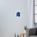 Navy Brush Art Print Gallery Image 3