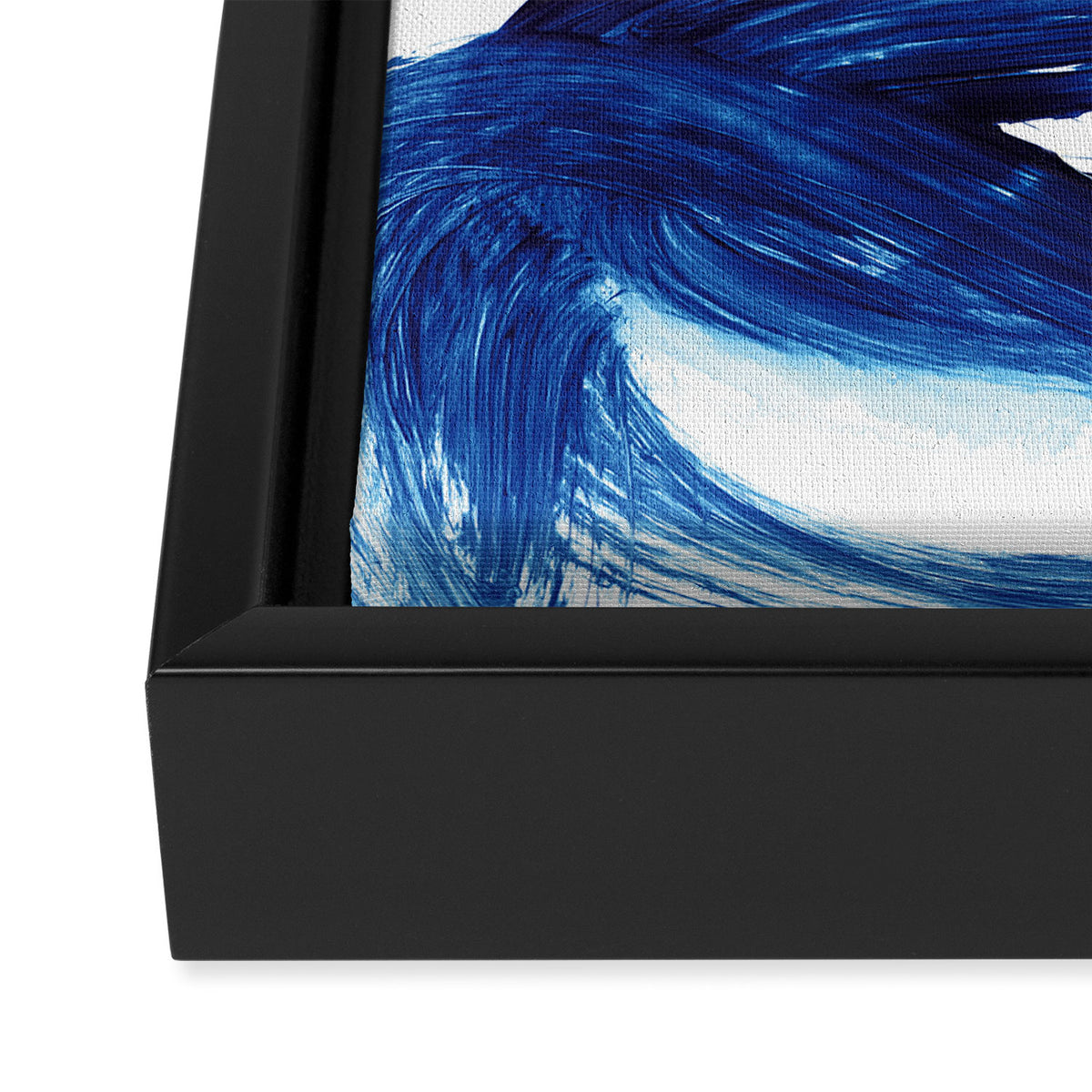 Navy Brush Framed Canvas Print Gallery Image 3