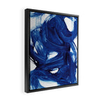 Navy Brush Framed Canvas Print Gallery Image 2
