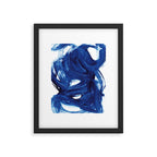 Navy Brush Framed Art Print Gallery Image 5