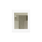 Neutral Abstract Geometric Art Print Gallery Image 1