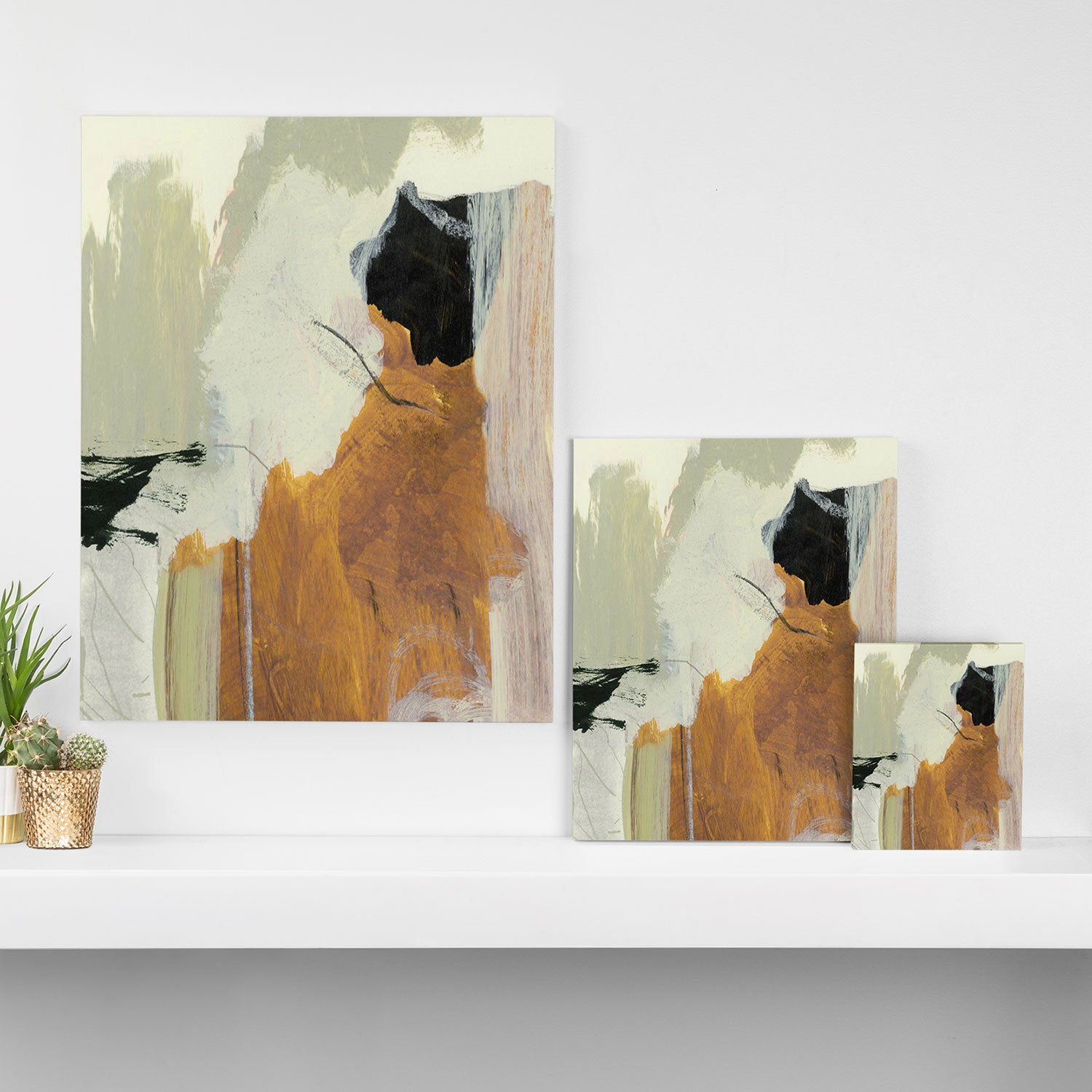 Neutral Layers Canvas Print Gallery Image 3