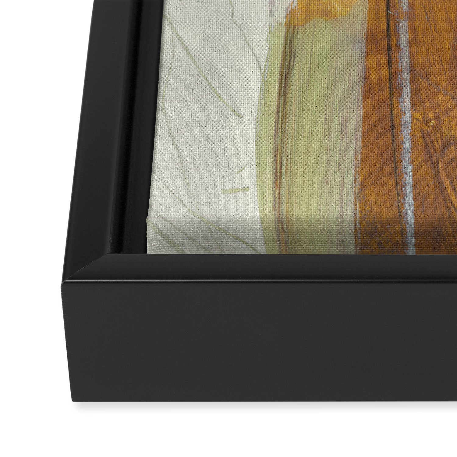 Neutral Layers Framed Canvas Print Gallery Image 3
