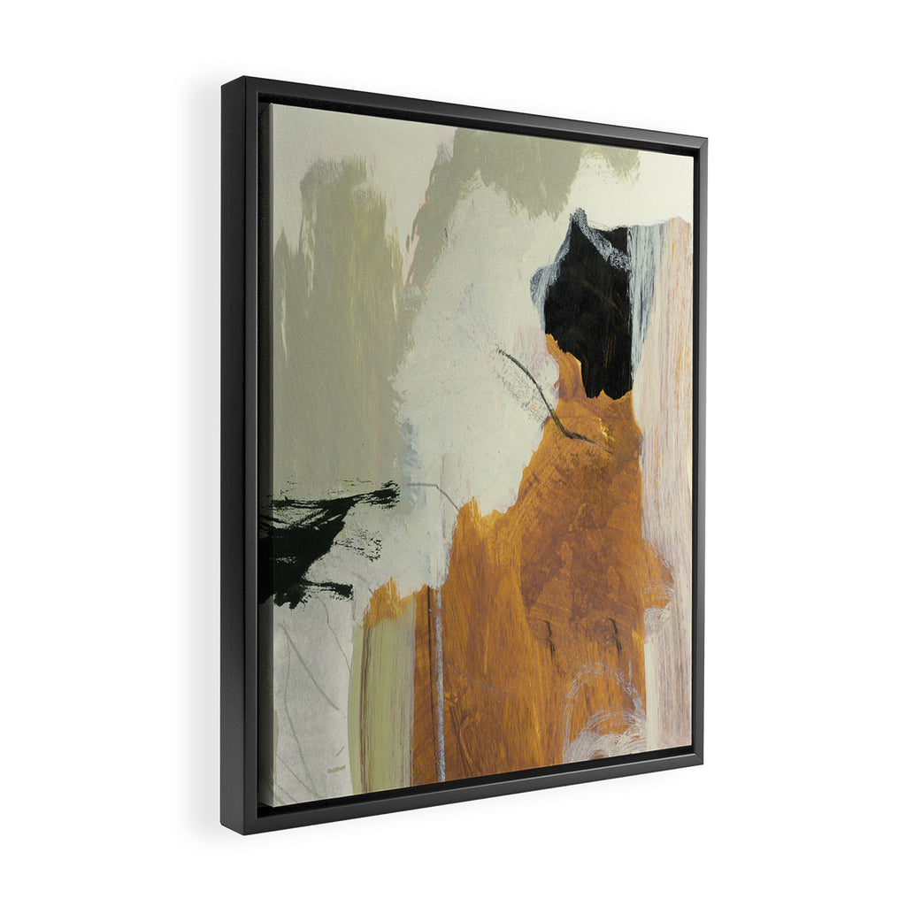 Neutral Layers Framed Canvas Print Gallery Image 2