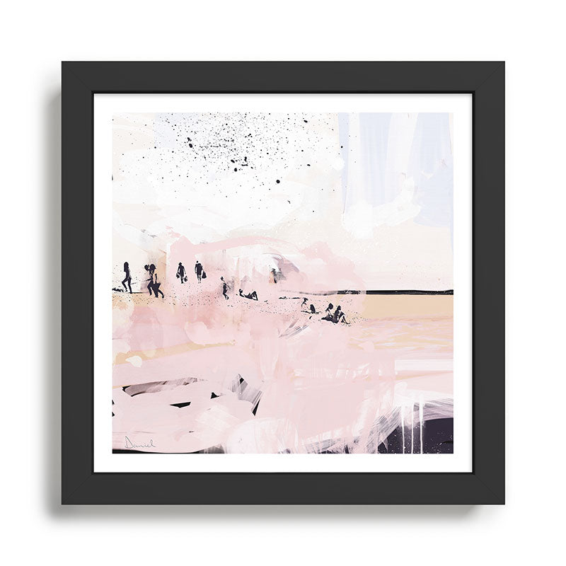 Peach Beach Framed Art Print Gallery Image 1