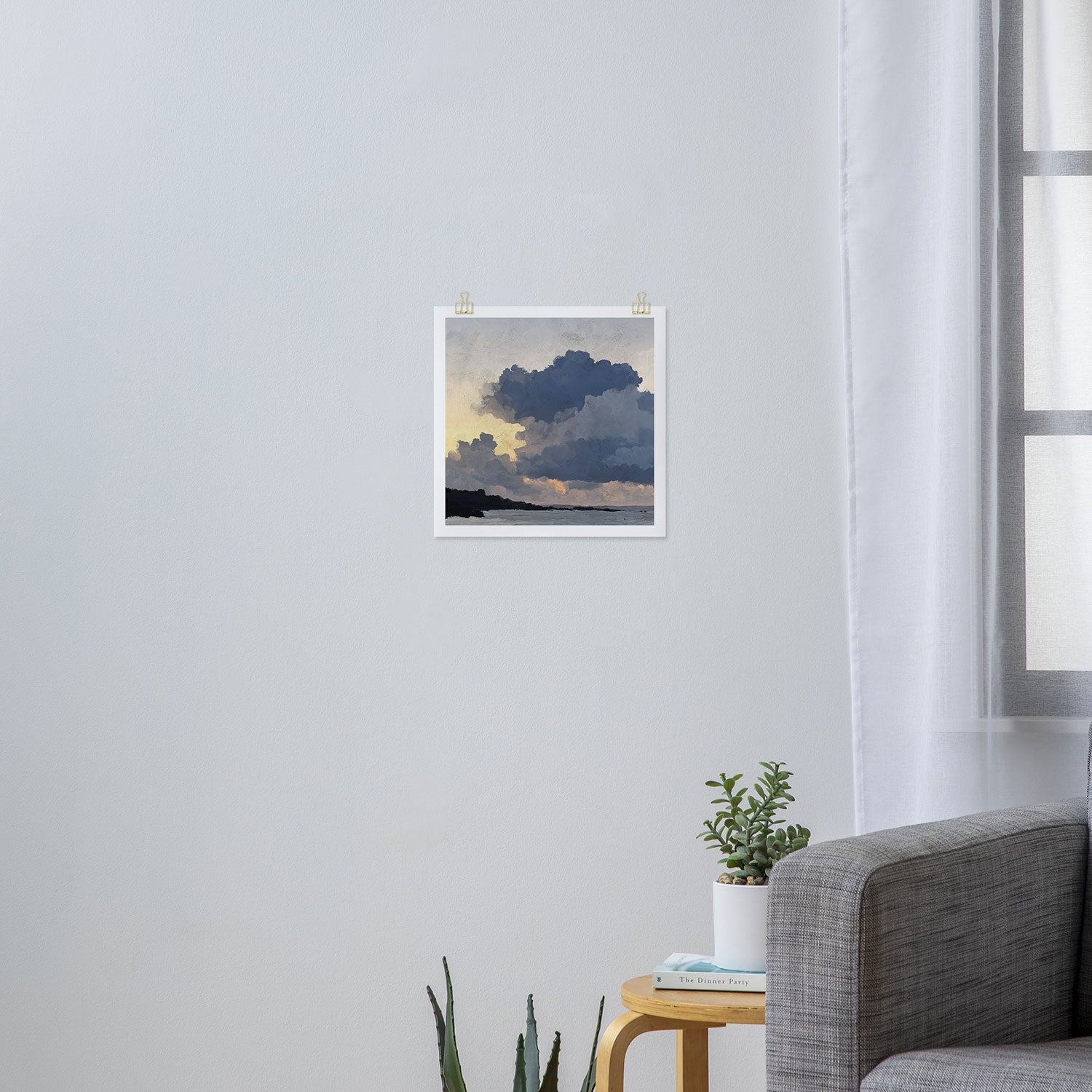 Porthmeor Sunset Art Print Gallery Image 3