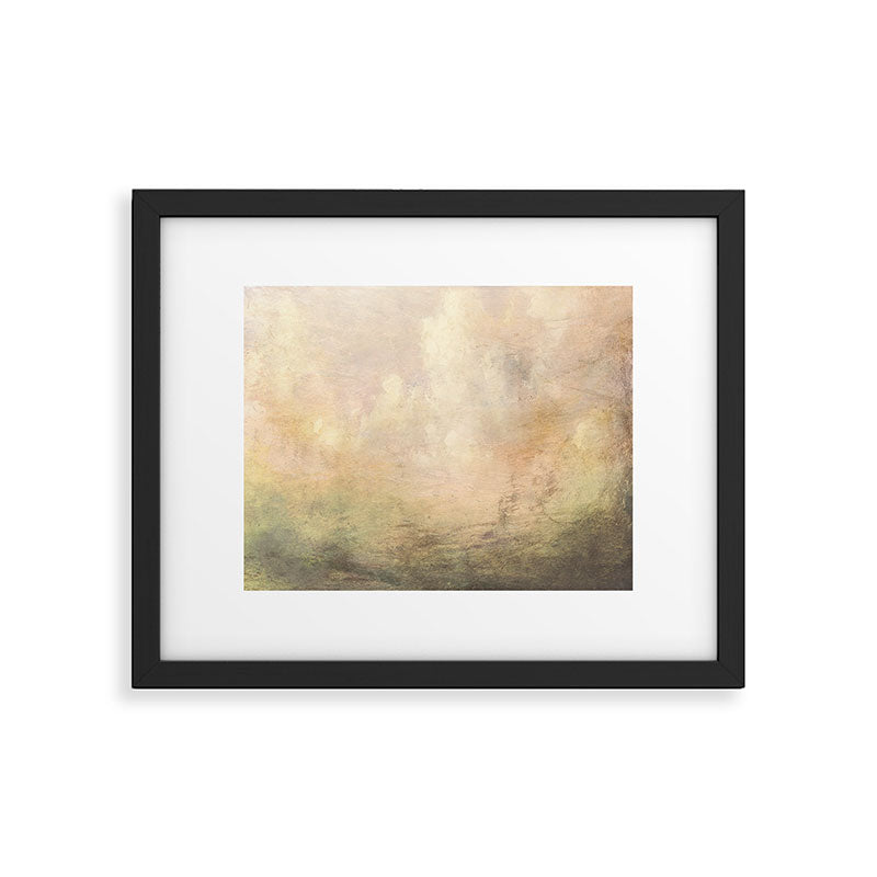Sage Peach Framed Art Print Gallery Image 5