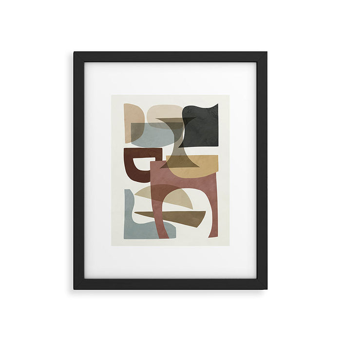 Shapes Modern Framed Art Print Gallery Image 1