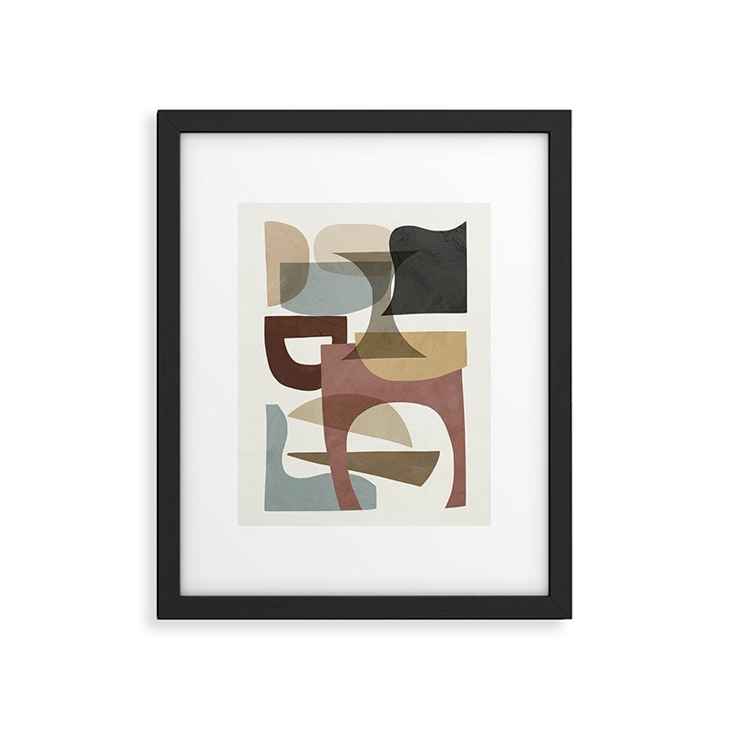 Shapes Modern Framed Art Print Gallery Image 5