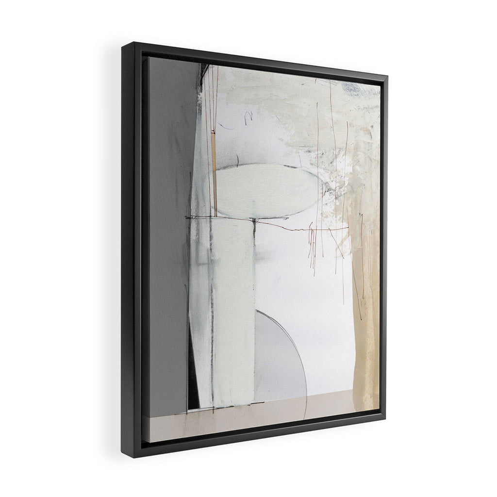 Soft Neutral Framed Canvas Print Gallery Image 2