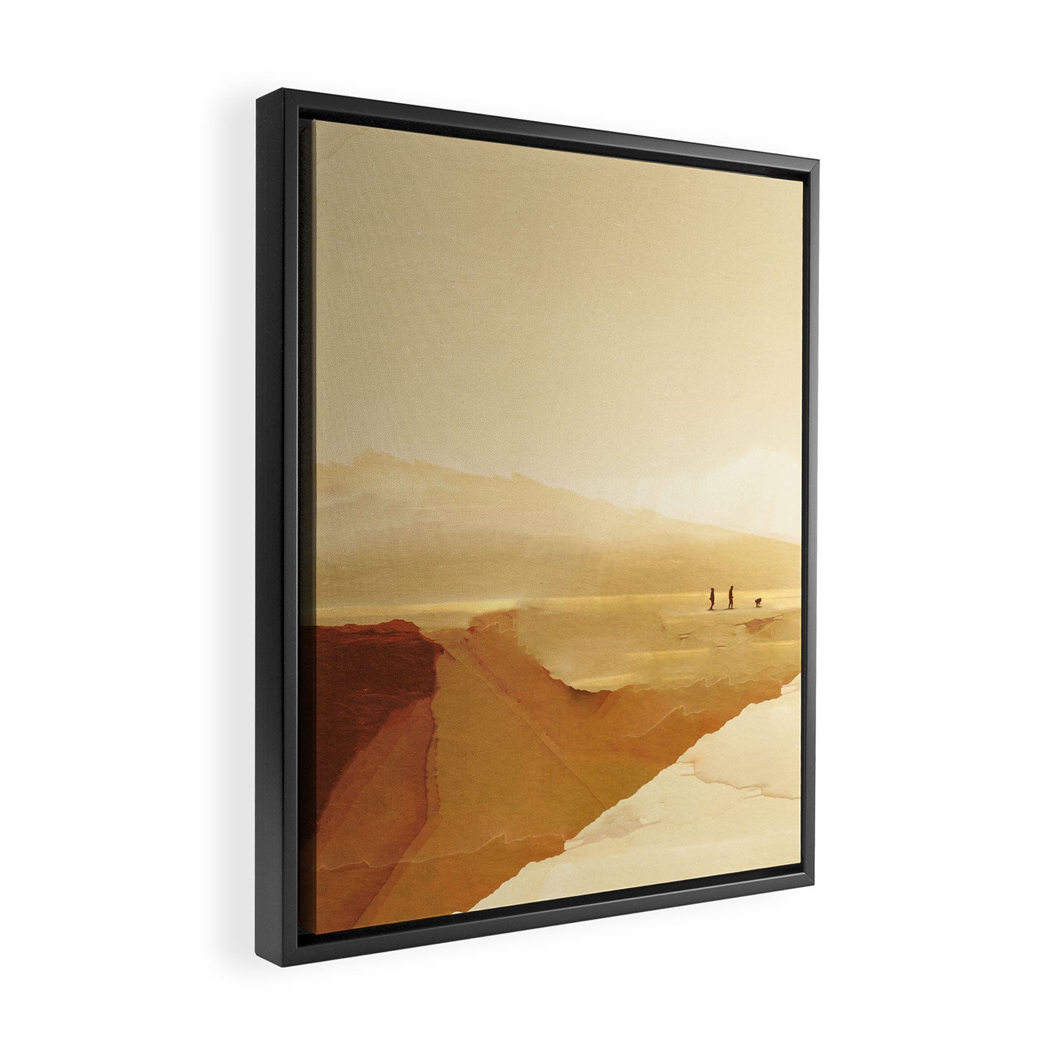 Sunset Walk Framed Canvas Print Gallery Image 2