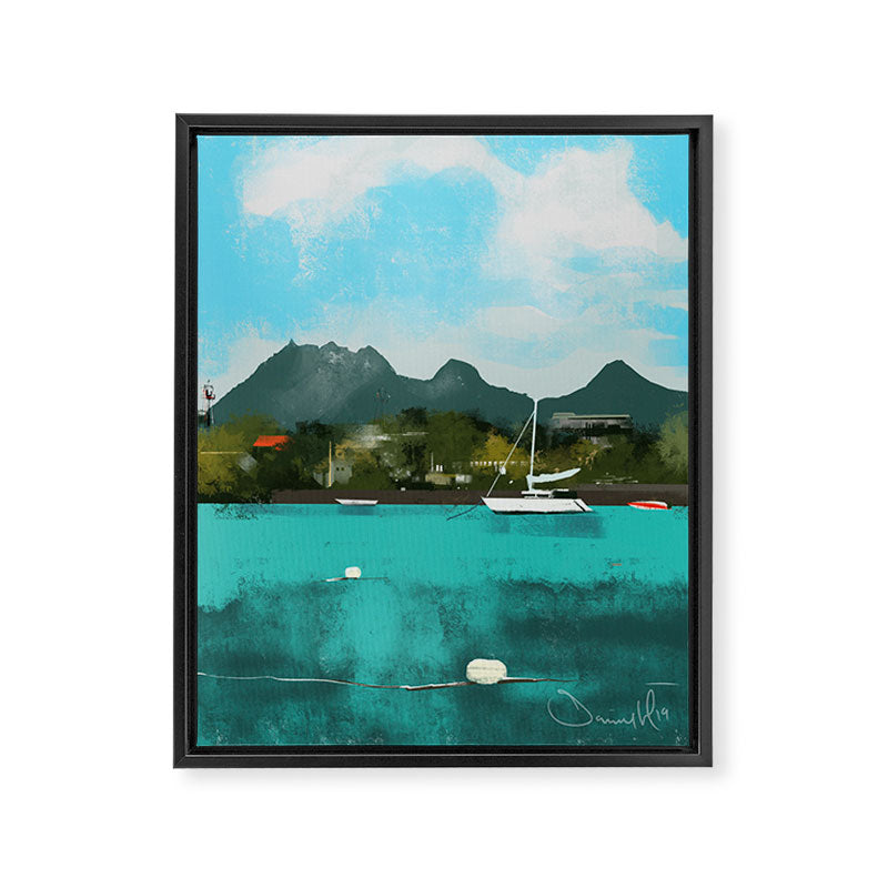 Tropical View Framed Canvas Print Gallery Image 6