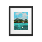 Tropical View Framed Art Print Gallery Image 5