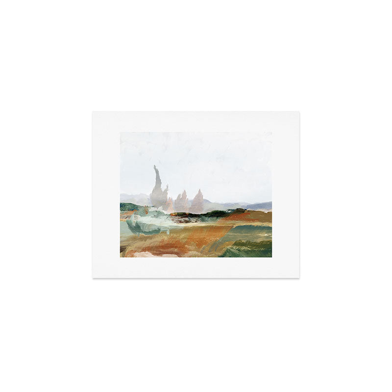 Vintage Abstract Landscape Art Print Gallery Image 1