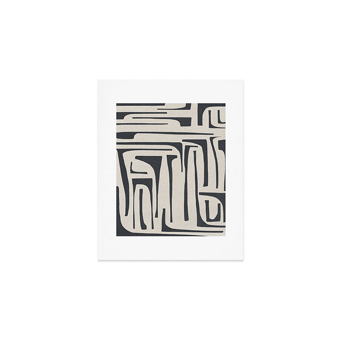 Vintage Cut Out Abstract Art Print Gallery Image 1