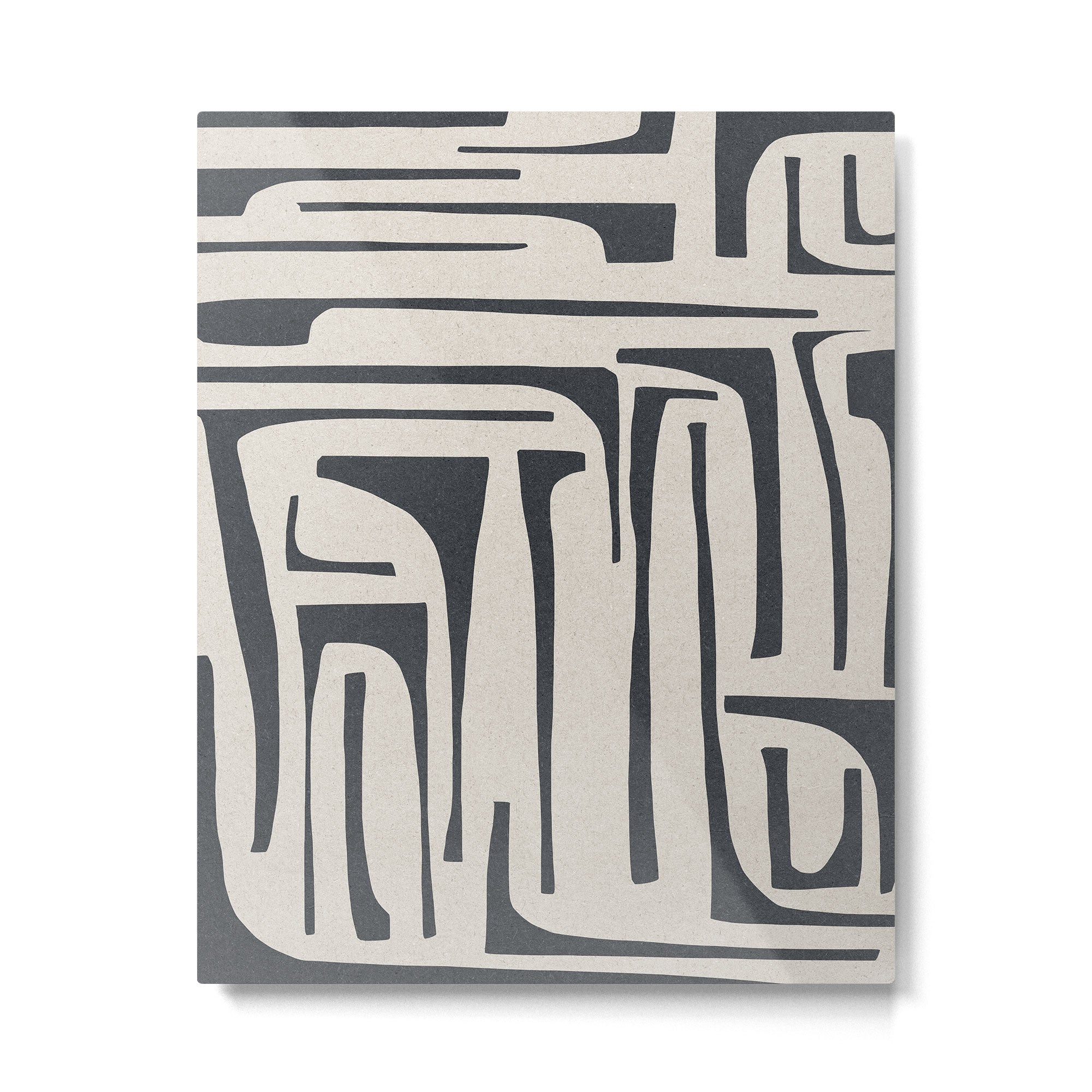 Vintage Cut Out Abstract Metal Print Gallery Image 4