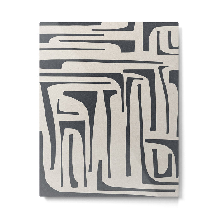 Vintage Cut Out Abstract Metal Print Gallery Image 1
