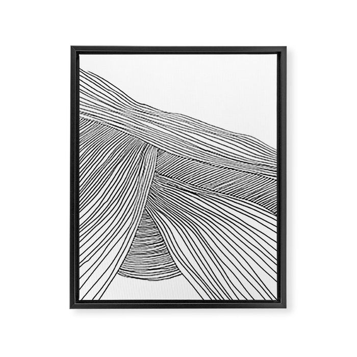 Wave Framed Canvas Print Gallery Image 1