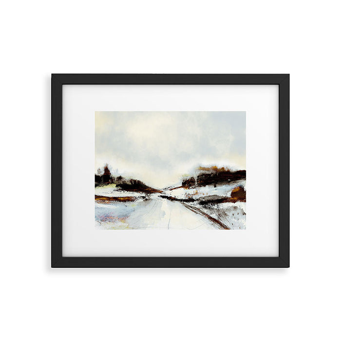 Winter Road Framed Art Print Gallery Image 1