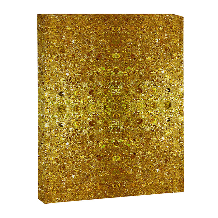 Deep gold glass mosaic Canvas Print Gallery Image 1