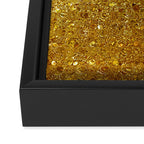 Deep gold glass mosaic Framed Canvas Print Gallery Image 3