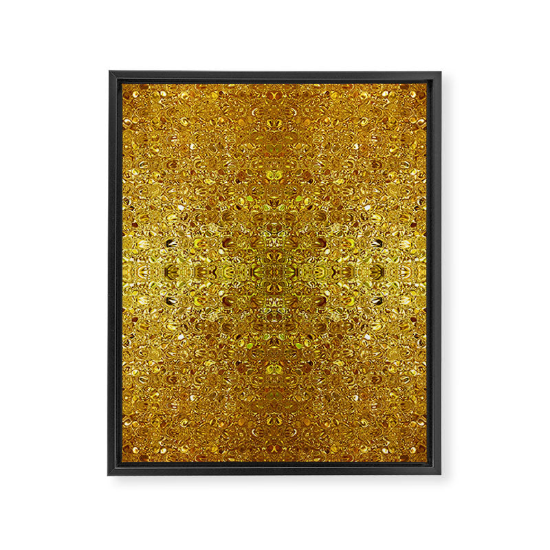 Deep gold glass mosaic Framed Canvas Print Gallery Image 8