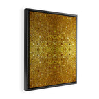 Deep gold glass mosaic Framed Canvas Print Gallery Image 2