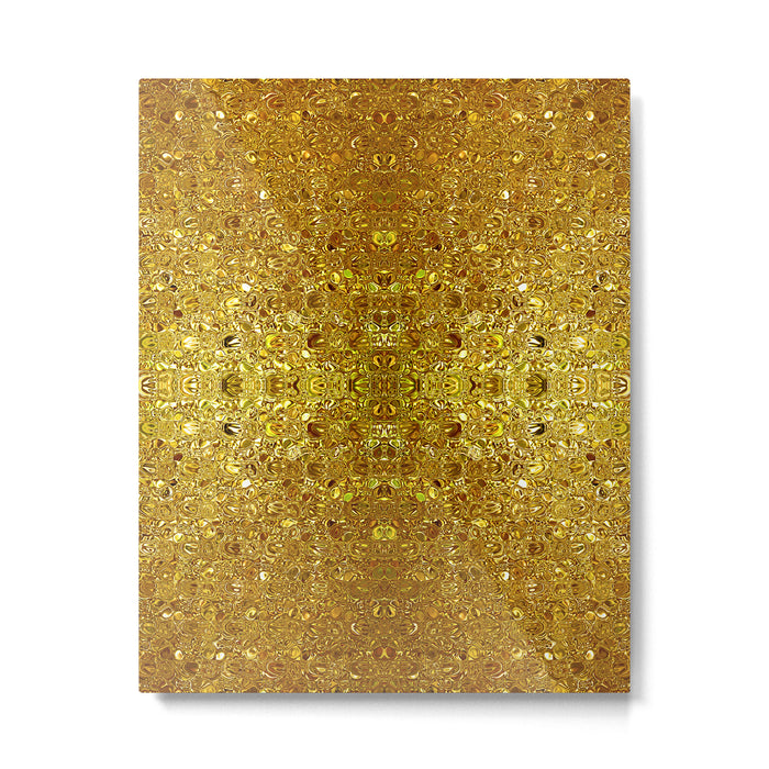 Deep gold glass mosaic Metal Print Gallery Image 1