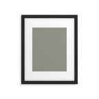 Evergreen Fog Green solid Framed Art Print Gallery Image 6