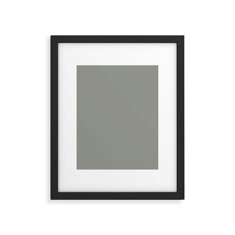 Evergreen Fog Green solid Framed Art Print Gallery Image 6