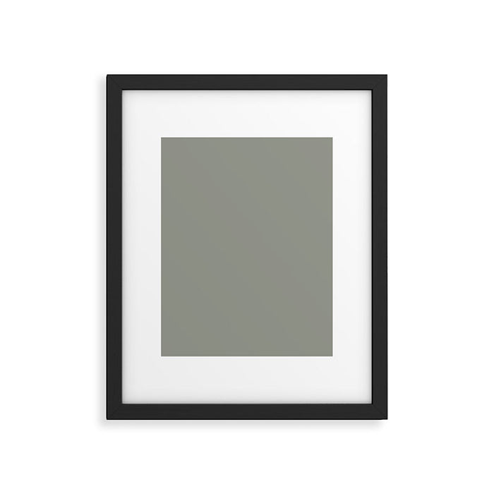 Evergreen Fog Green solid Framed Art Print Gallery Image 1