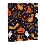 Halloween party illustrations orange, black Canvas Print Gallery Image 8