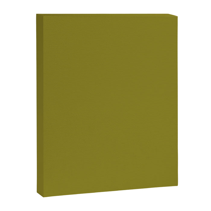 Retro 70s moss green solid Canvas Print Gallery Image 1