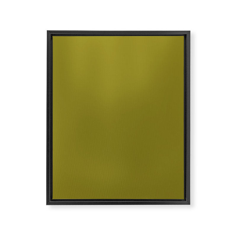 Retro 70s moss green solid Framed Canvas Print Gallery Image 8