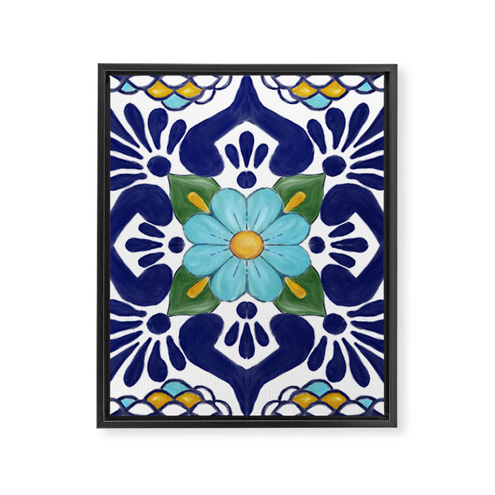 talavera tile 2 Framed Canvas Print Gallery Image 1