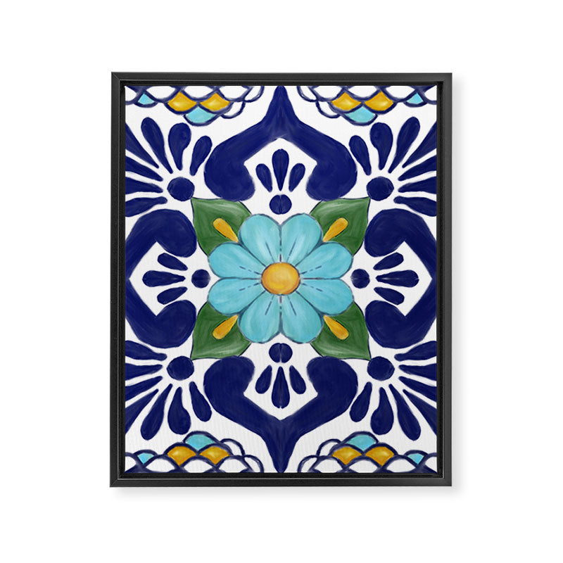 talavera tile 2 Framed Canvas Print Gallery Image 8