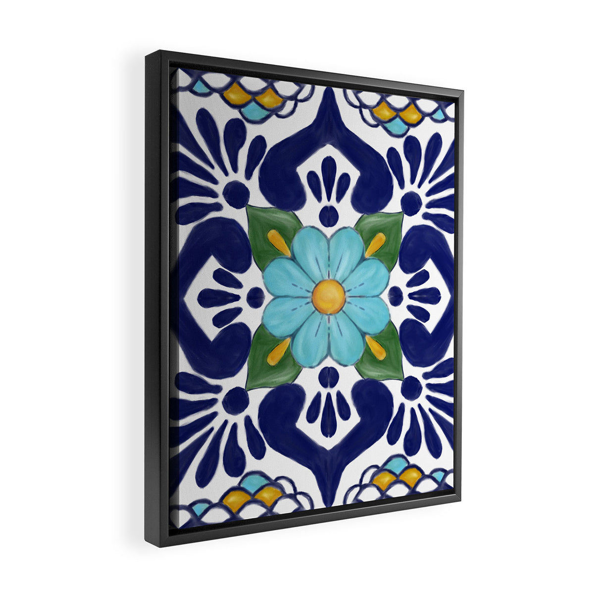 talavera tile 2 Framed Canvas Print Gallery Image 2