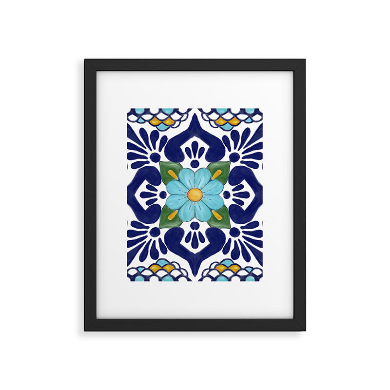 talavera tile 2 Framed Art Print Gallery Image 6