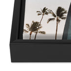 Twin Fin Surfboard Framed Canvas Print Gallery Image 3
