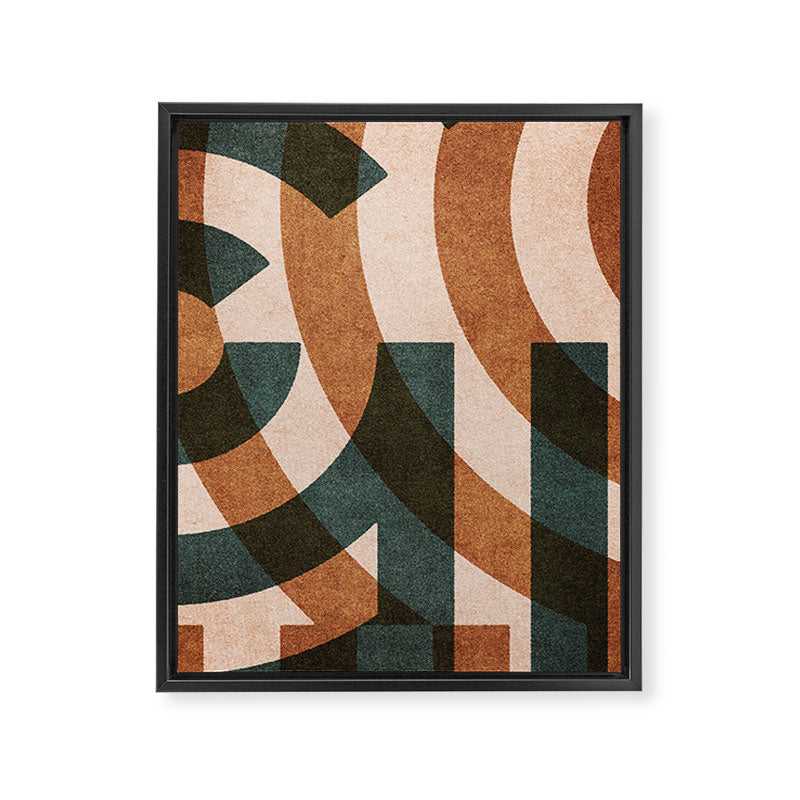 ABSTRACT ALPHABET / Decorative G Framed Canvas Print Gallery Image 6