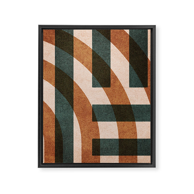 ABSTRACT ALPHABET / Decorative H Framed Canvas Print Gallery Image 6