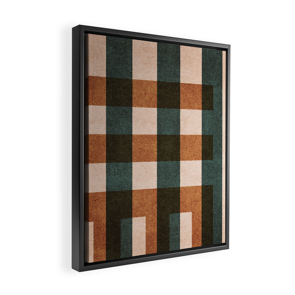 ABSTRACT ALPHABET / Decorative I Framed Canvas Print Gallery Image 2
